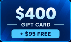 $400 Giftcard + $95 FREE package illustration