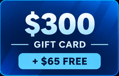 $300 Giftcard + $65 FREE package illustration