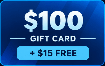 $100 Giftcard + $15 FREE package illustration