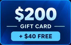 $200 Giftcard + $40 FREE package illustration