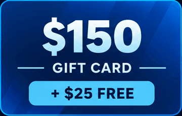 $150 Giftcard + $25 FREE package illustration
